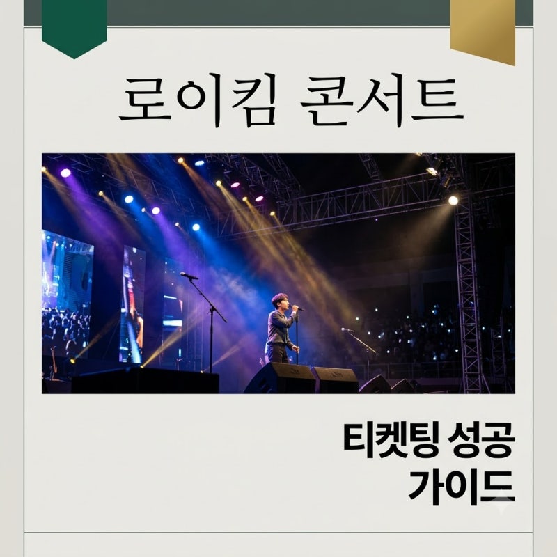 2026 27 로이킴 LIVE TOUR 서울 티켓팅 성공법