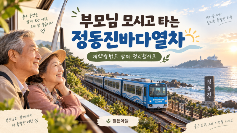 부모님 모시고 타는 정동진바다열차, 예약방법부터 알아봤어요