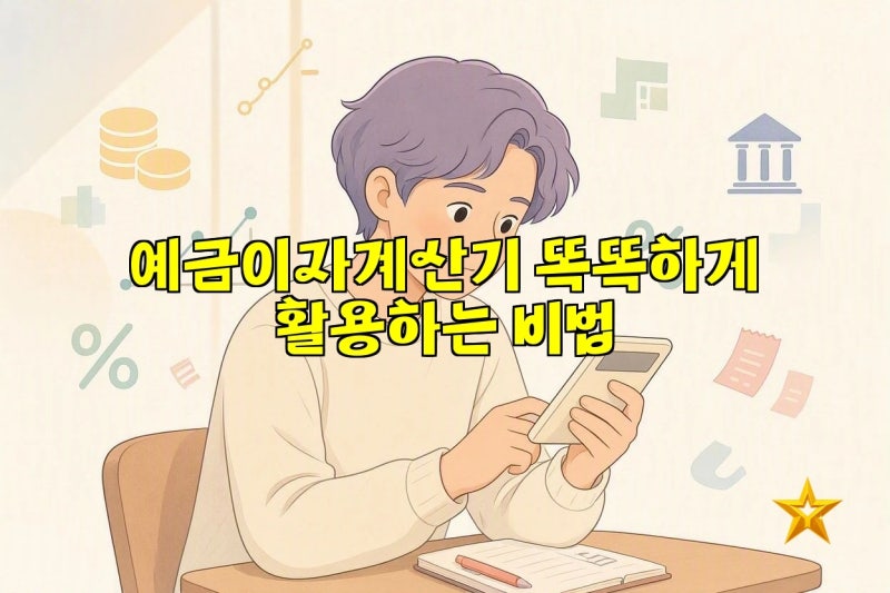 예금이자계산기 똑똑하게 활용하는 비법