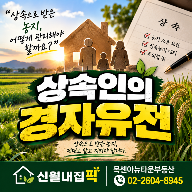상속받은 농지, 농사 안 지으면 팔아야 할까요? 비농업인이 꼭 알아둘 농지 관리