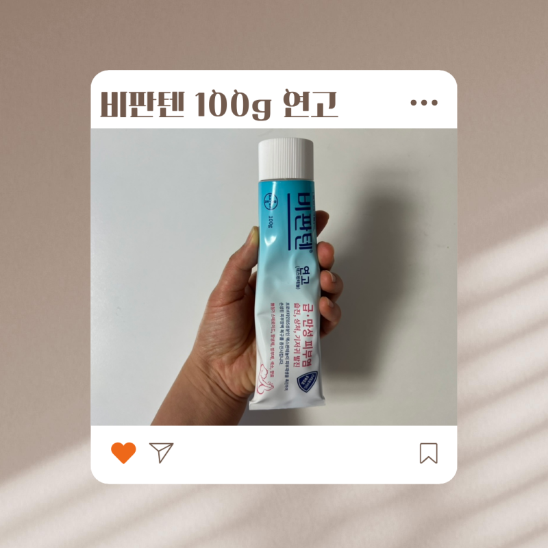 비판텐 연고 효능 100g 후기