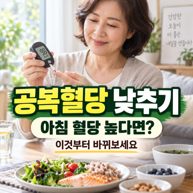 공복혈당 낮추기｜아침 혈당이 자꾸 높다면 이것부터 바꿔보세요
