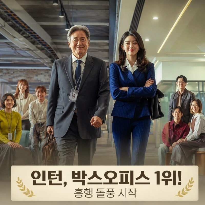 인턴 개봉 첫날 1위 흥행 돌풍 시작