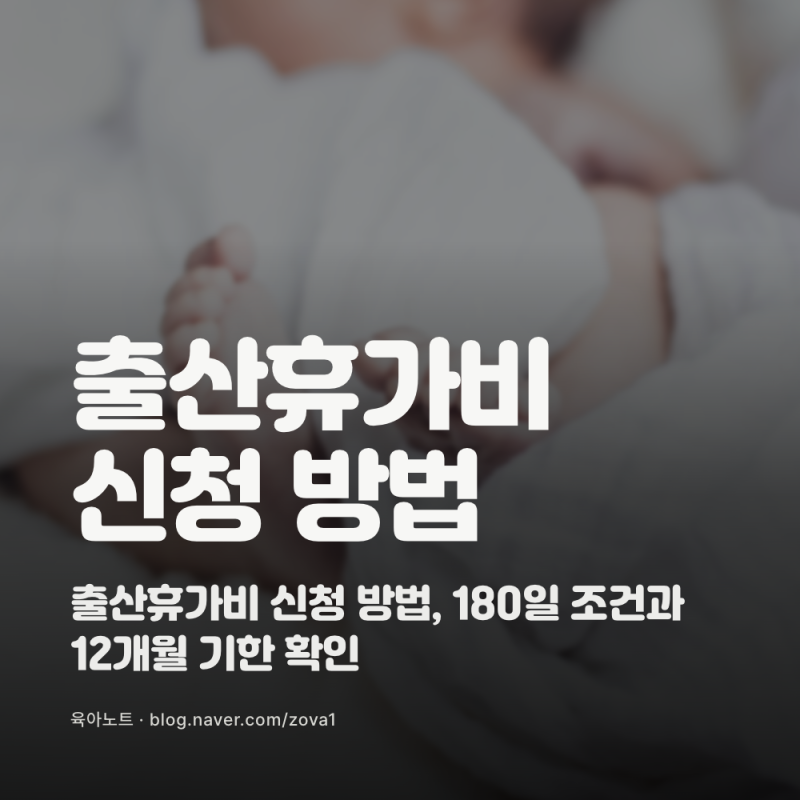 출산휴가비 신청 방법, 180일 조건과 12개월 기한 확인