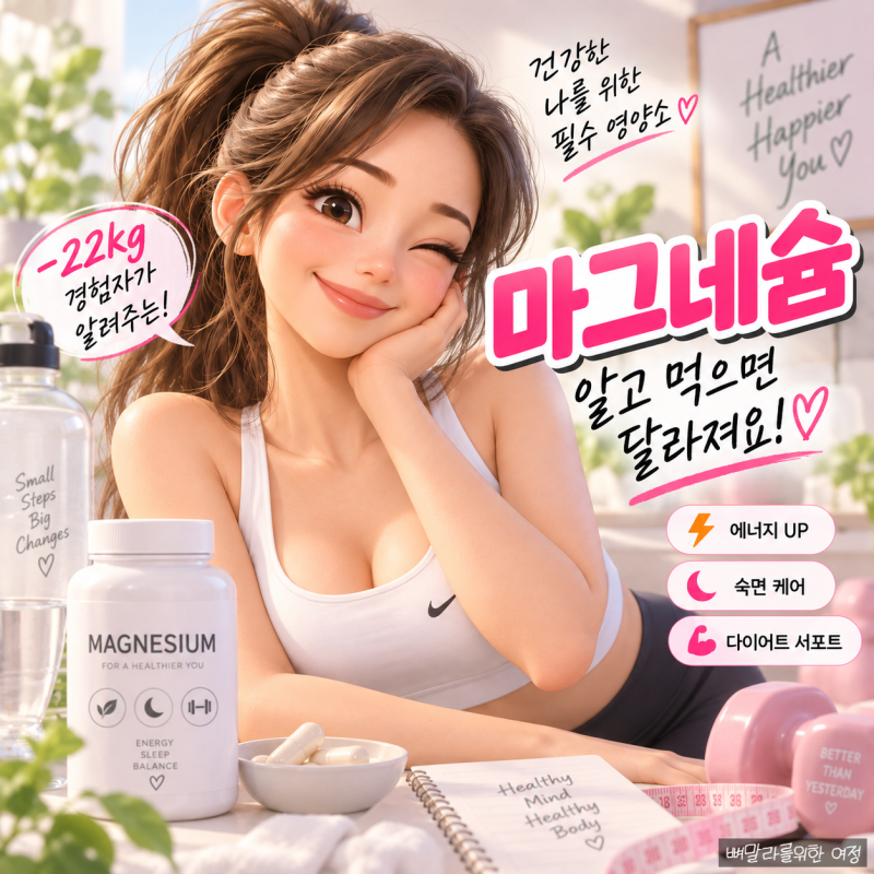 마그네슘 많은 음식부터 섭취량과 시간, 부족 증상까지 -22kg 다이어터의 총정리