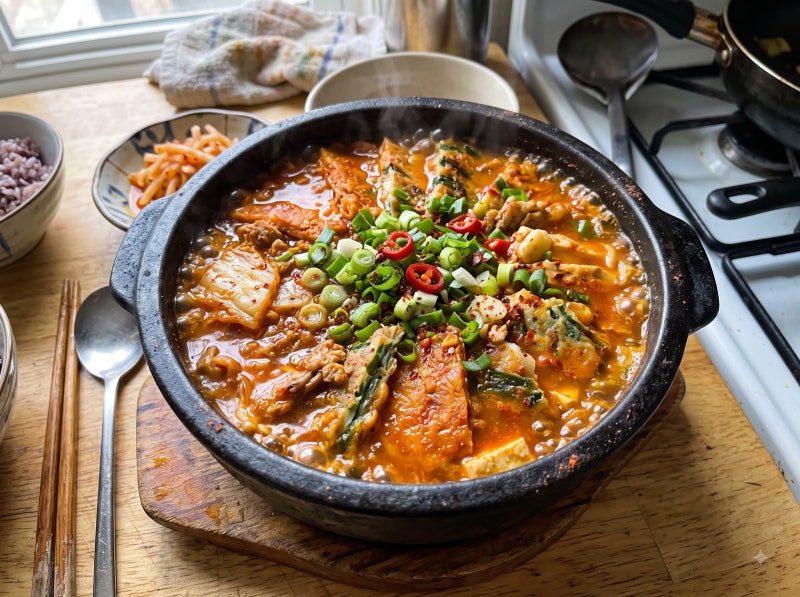 남은 전 다 털어 넣었는데 텁텁하고 느끼해서 버리셨나요?" 10분 만에 깔끔 칼칼한 전찌개 만....