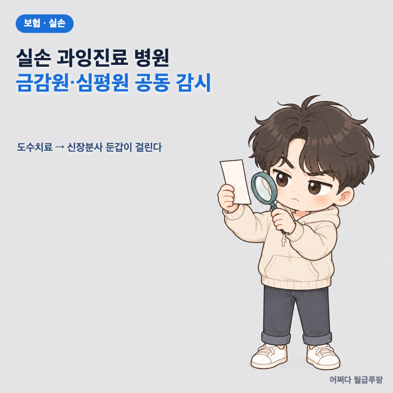 실손보험 과잉진료 병원 정보 금감원 심평원 공유, 도수치료를 신장분사로 바꿔 청구한 게 ....
