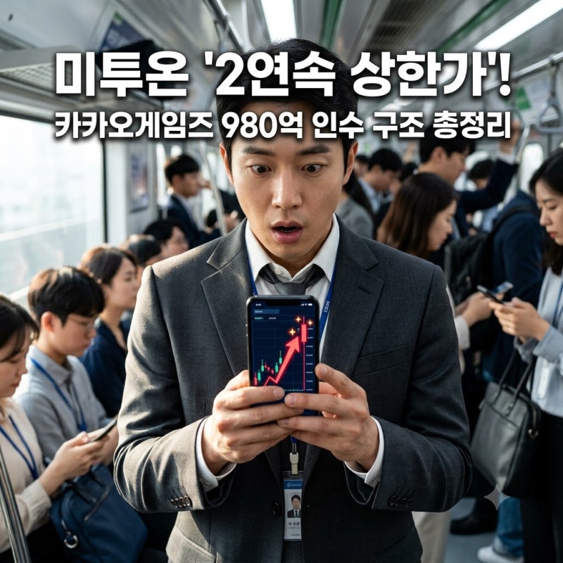 미투온 주가 3일 연속 급등, 카카오게임즈 인수 진짜 호재일까?