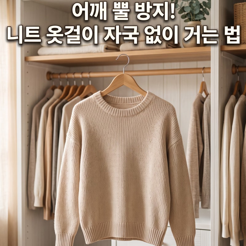 가을 옷장 정리 꿀팁! 니트 개는법 옷걸이 자국 안나게 보관하는 법