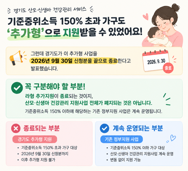 산후도우미 라형 폐지, 9월 30일 신청 마감[라형 기준·해당 여부·신청방법 총정리]