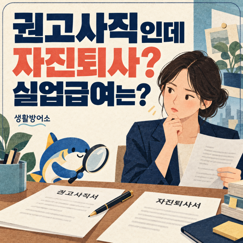 권고사직서에 ‘자진퇴사’라고 쓰면, 실업급여는 어떻게 될까요?