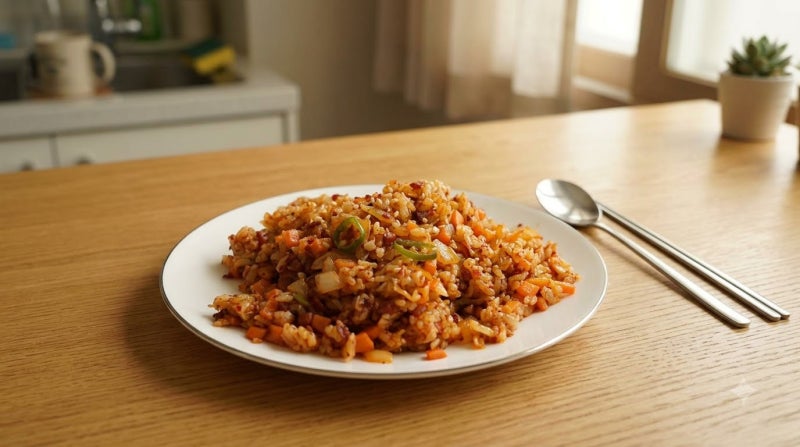 감칠맛 최고 훈제오리 김치 볶음밥