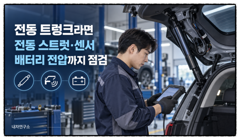 자동차 트렁크가 저절로 내려올 때, 쇼바 수명이 끝난 신호일까?