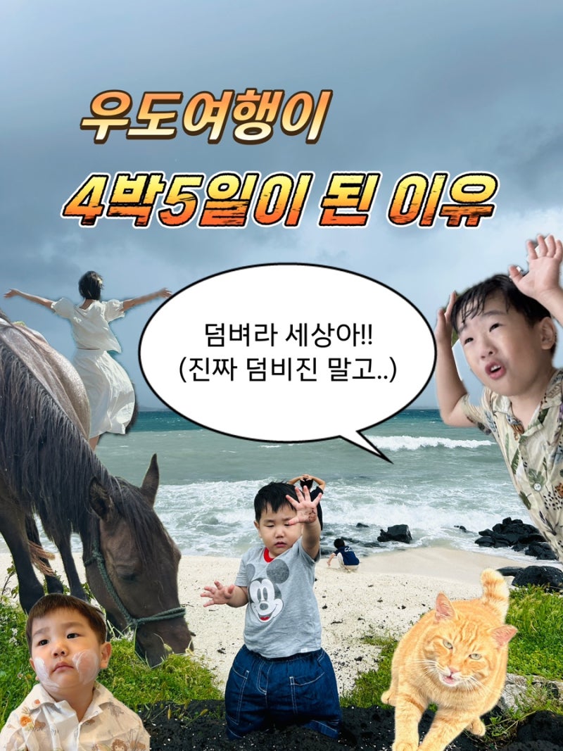 제주도 우도 가는법｜기상악화로 우도에서 아이랑 4박5일 갇혀본 실제 후기