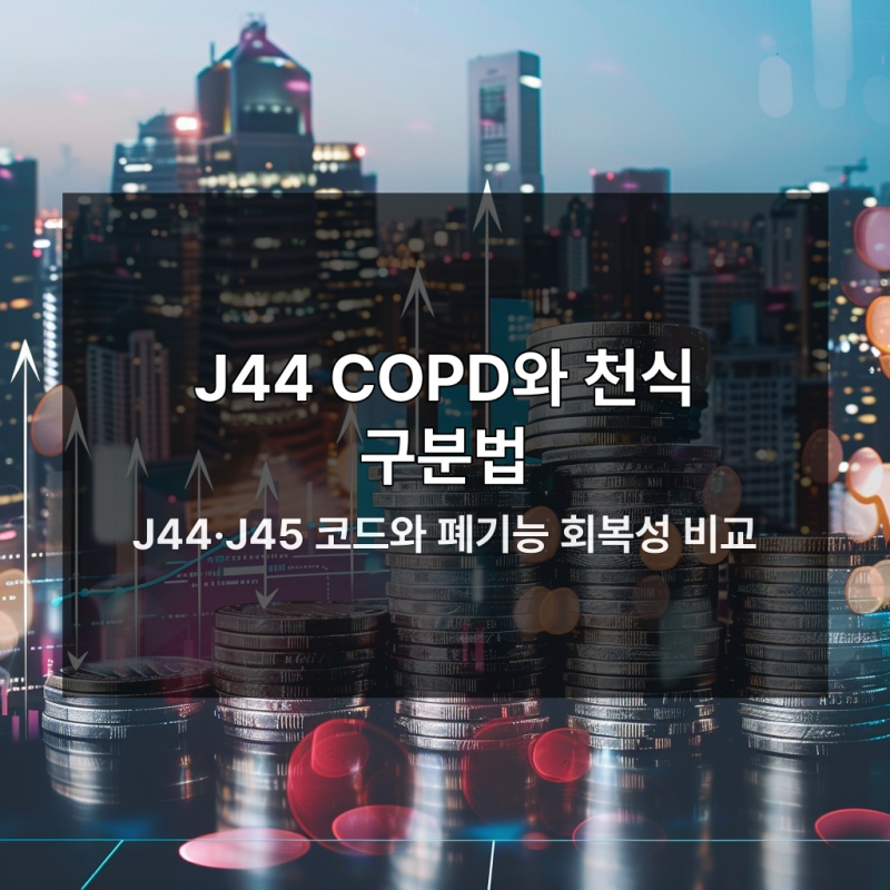 J44 질병코드로 보는 COPD 폐기능검사 실비 청구법