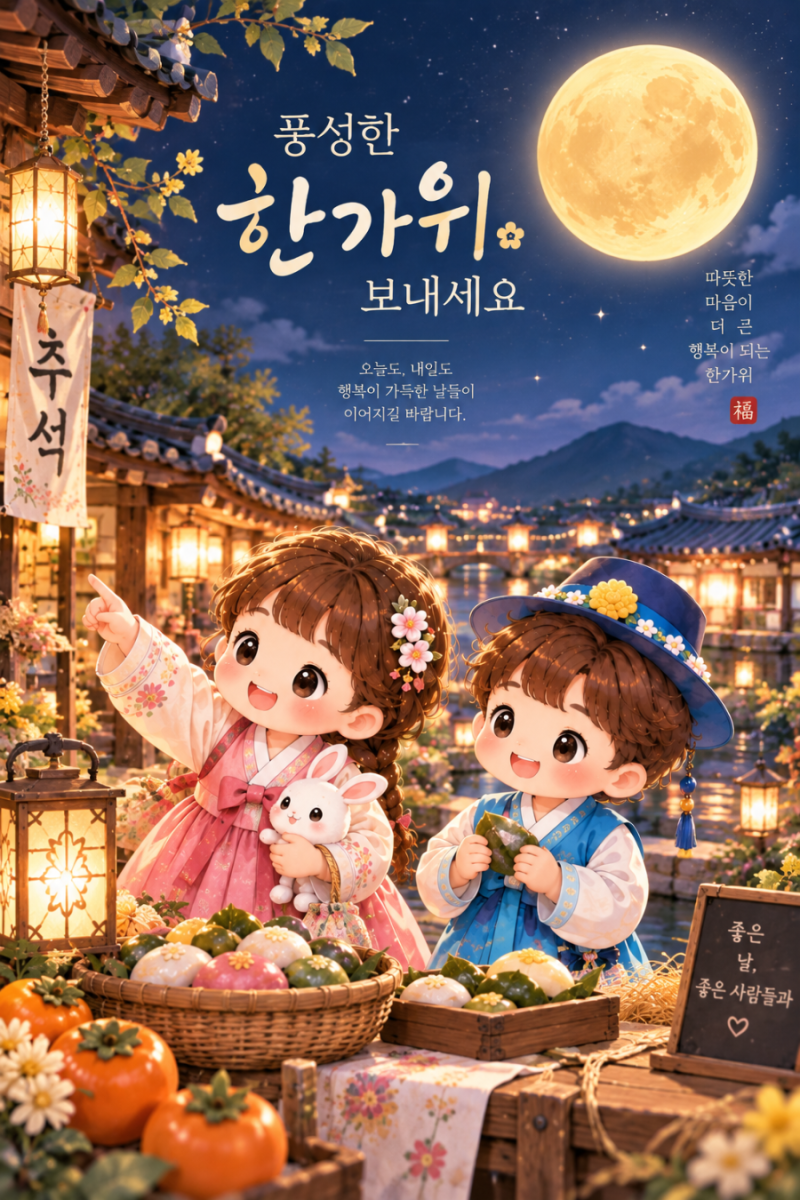 2026 추석 인사말｜추석 배경화면 & 추석그림 무료도안