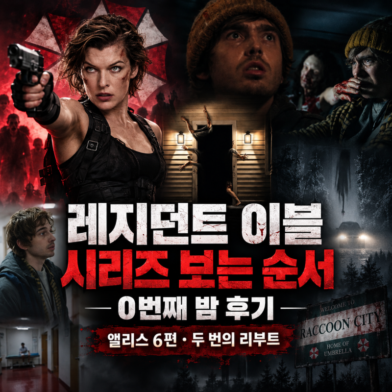 레지던트 이블 시리즈 보는 순서 개봉 순서 0번째 밤 후기, 앨리스 6편과 두 번의 리부트