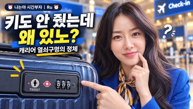 캐리어 TSA 자물쇠, 키도 안 줬는데 열쇠구멍은 왜 있을까?
