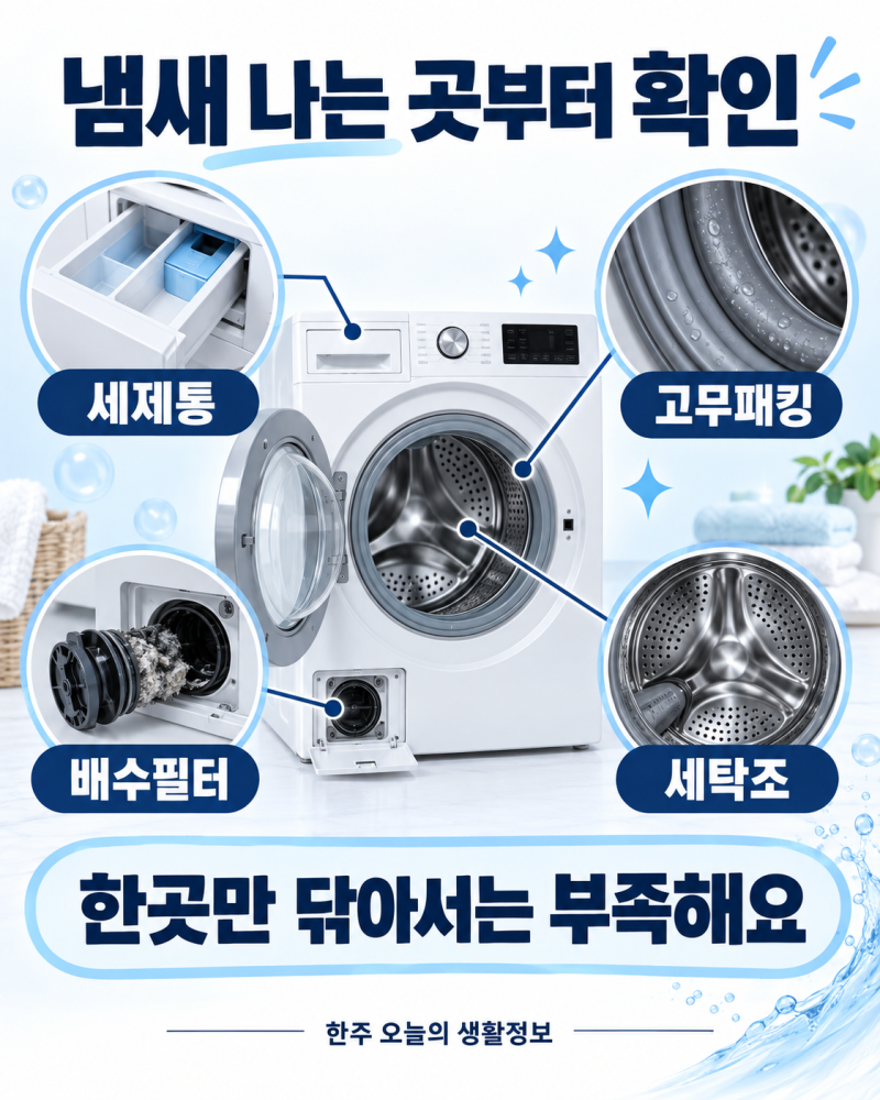 세탁기 냄새 없애는 법통세척만 하면 끝일까?빨래에서 쉰내가 난다면? 드럼·통돌이 세탁기 ....