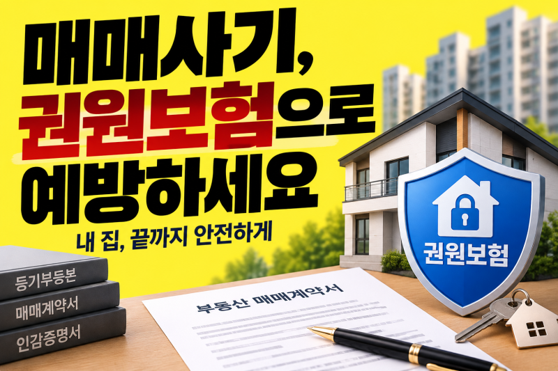 아파트 매매사기, 등기만 확인하면 끝? 권원보험 보장범위 총정리