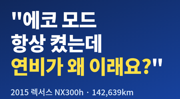 "ECO 모드 항상 켰는데 연비가 왜 이래요?" 2015 렉서스 NX300h 14만km 하이브리드 배터리팩 교체