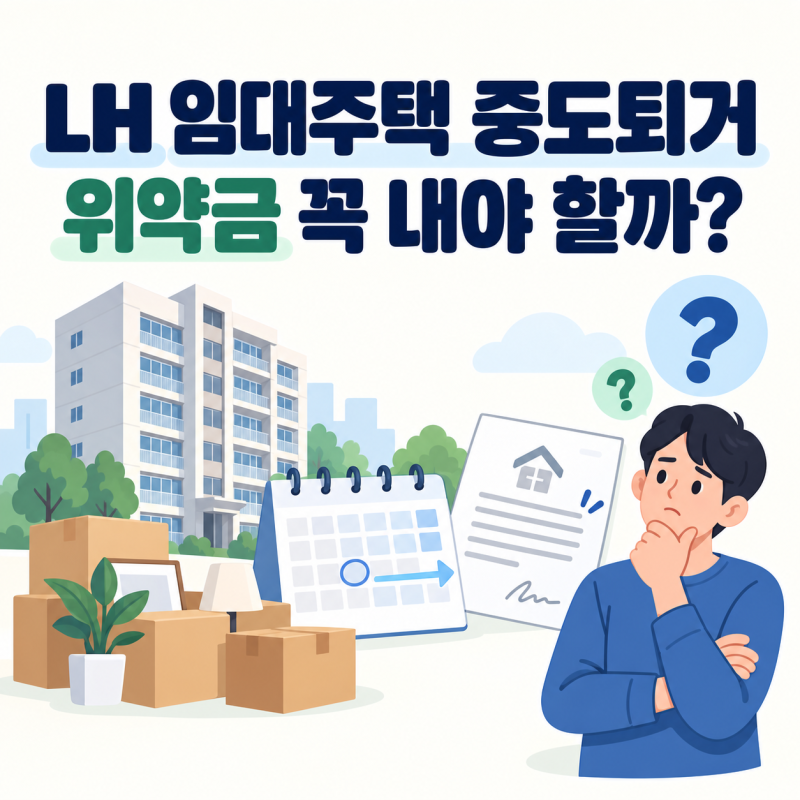 LH 임대주택 중도퇴거, 계약기간 남았는데 위약금 꼭 내야 할까?