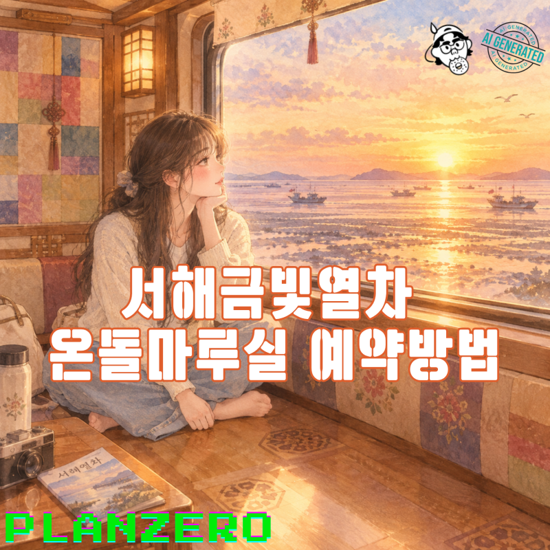 서해금빛열차 온돌마루실 예약방법 가격 좌석 후기 총정리