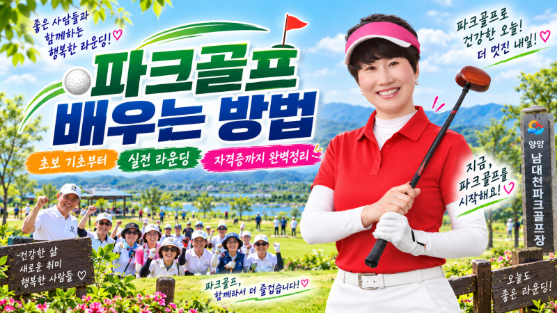 파크골프 배우는 방법 초보 기초부터 실전 라운딩 자격증까지 완벽정리
