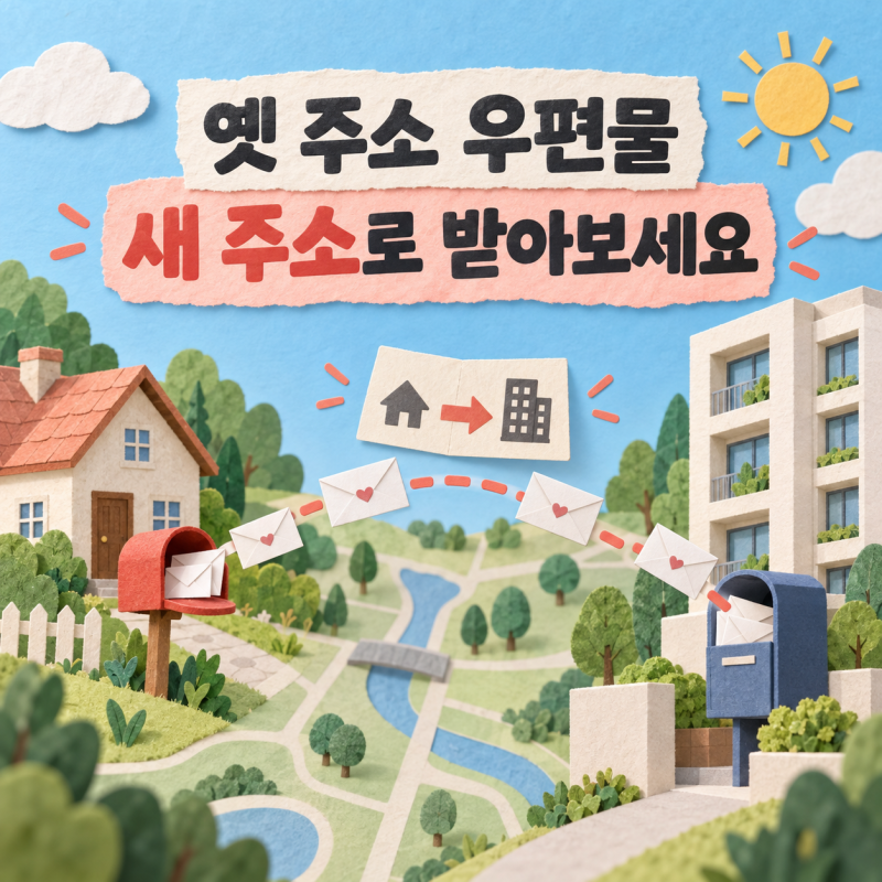 전입신고 후에도 옛 주소로 우편물이 간다면 주거이전서비스 신청 방법