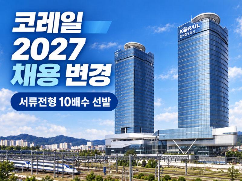 코레일 2027년 채용방식 변경｜공식 공고 내용 정리