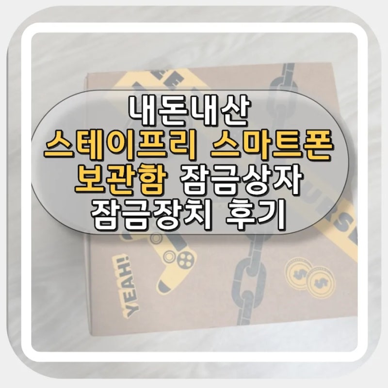 [내돈내산] 중학생 아이 스스로 사달라고 한 ‘스테이프리' 스마트폰 타이머 금고 솔직 후기 ....