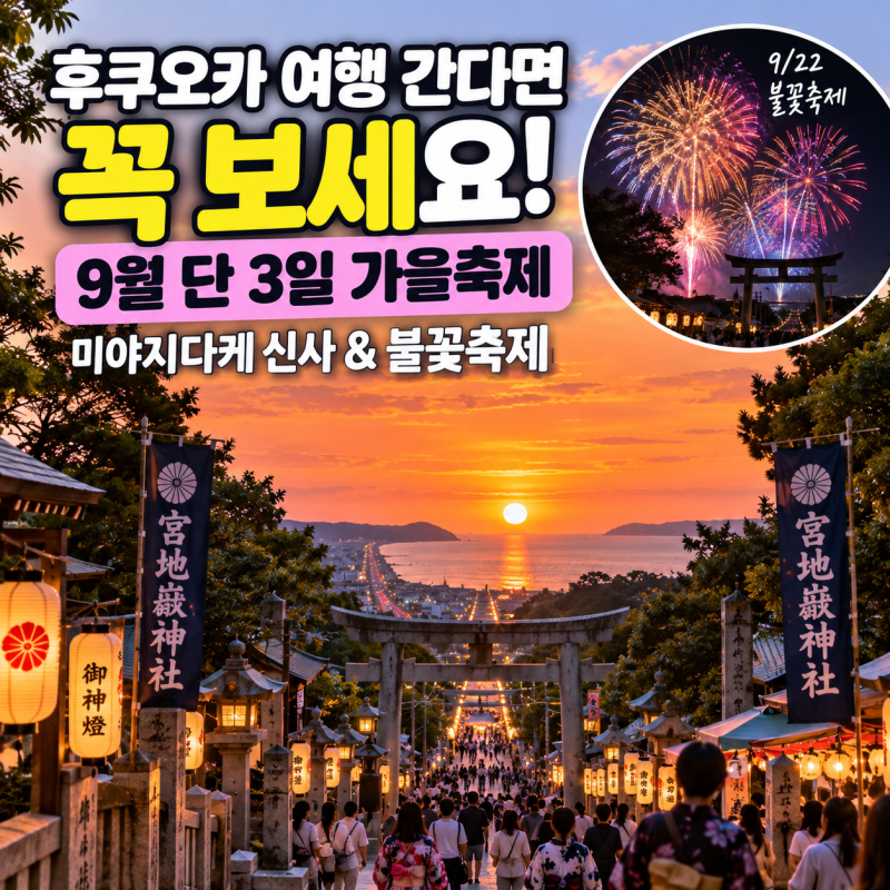 “후쿠오카 가는데 이걸 모르고 간다고?” 9월 단 3일 열리는 가을축제