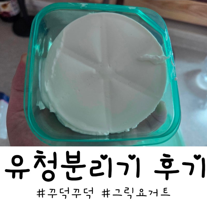 가성비 유청분리기 사용법 그릭요거트 만들기