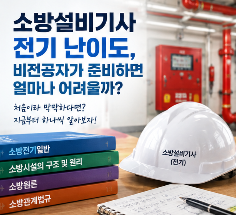 소방설비기사 전기 난이도, 비전공자가 준비하면 얼마나 어려울까?