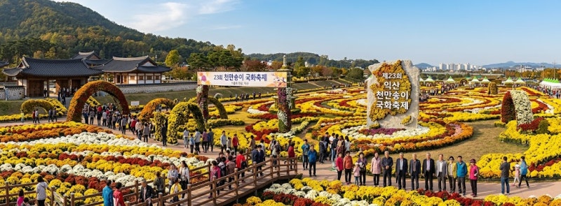 익산 천만송이 국화축제 2026, 가을 도심을 꽃밭으로 물들이는 무료 축제