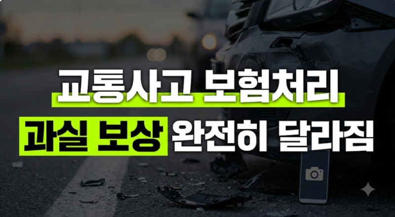 자동차 교통사고 보험처리 방법 및 절차 총정리 (대물 대인 합의 기간)