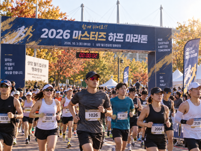 2026 마스터즈 하프 마라톤 일정 코스 기념품 물품보관 총정리(참가 신청 사이트 첨부)