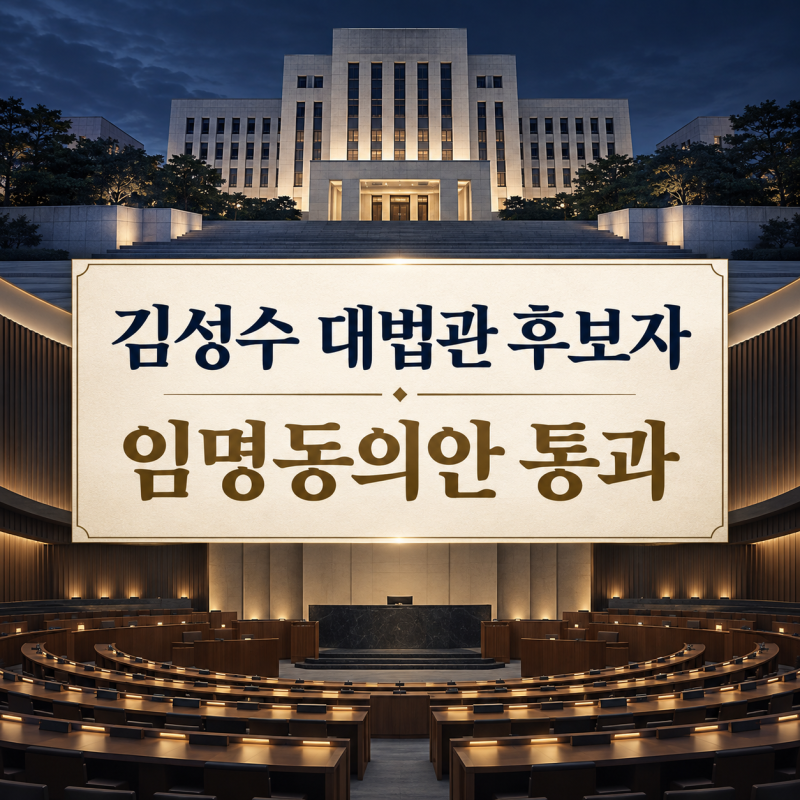 김성수 대법관 9월 17일 임명동의안 통과 후 절차는? 대통령 임명·취임 시점 정리