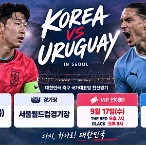 한국 우루과이 축구 예매 오늘 7시! PlayKFA 일반예매 방법·티켓 가격 총정리
