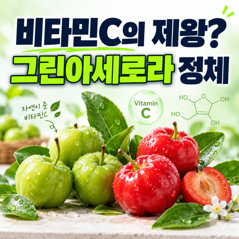 “비타민C의 제왕이라는데?” 그린아세로라 효능과 부작용
