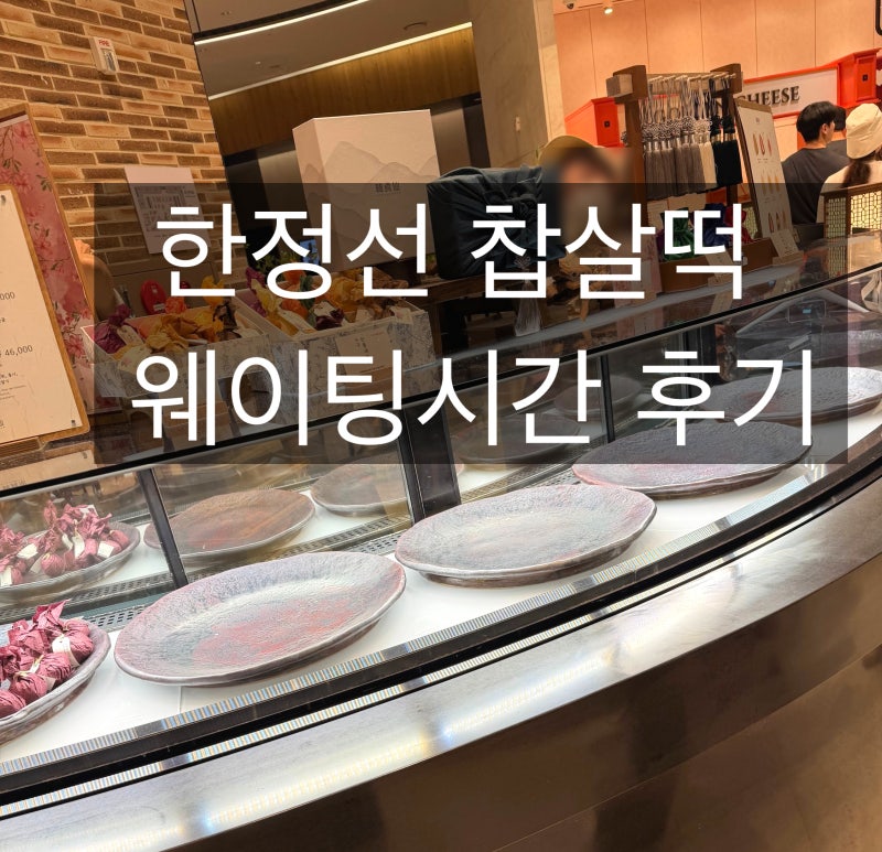 신세계백화점 강남 한정선 찹쌀떡 평일 주말 웨이팅 가격