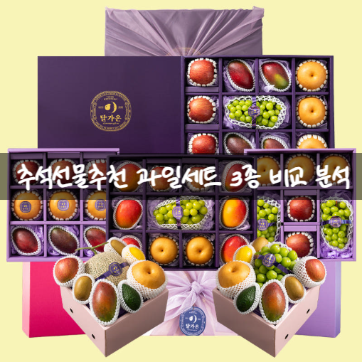 추석 과일 선물세트 추천 3만원 5만원대 사과 배 혼합 과일선물 BEST3