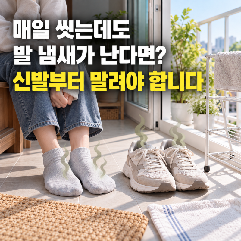 발 냄새 없애는 꿀팁, 발보다 신발을 먼저 말려야 하는 이유