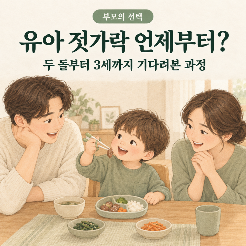 유아 젓가락 언제부터? 두 돌부터 시작해 3세까지 기다려본 과정