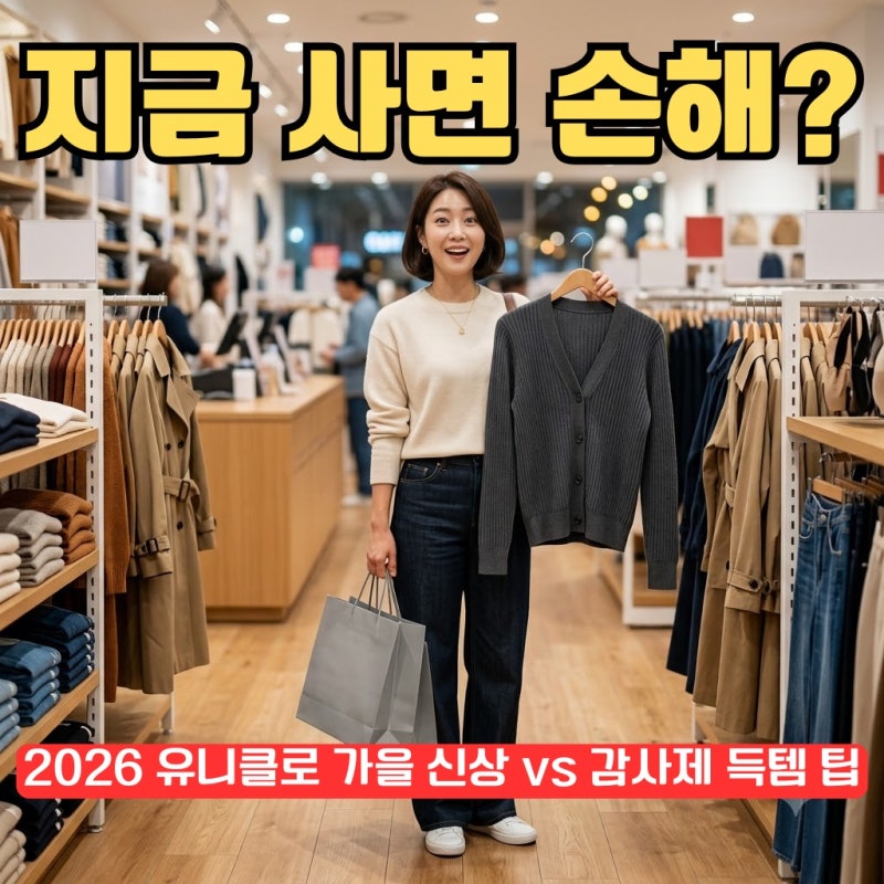 2026 유니클로 9월 세일 가을 신상 샀더니 손해? 감사제 기다릴까 지금 살까 완벽 공략법