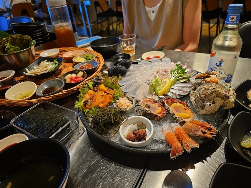 함덕 해수욕장 맛집 날 함덕점 신선한 해산물 한상 데이트