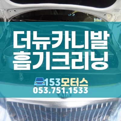 더뉴카니발 흡기크리닝 가격 비용 정비 잘하는 곳 추천 대구 153모터스 후기
