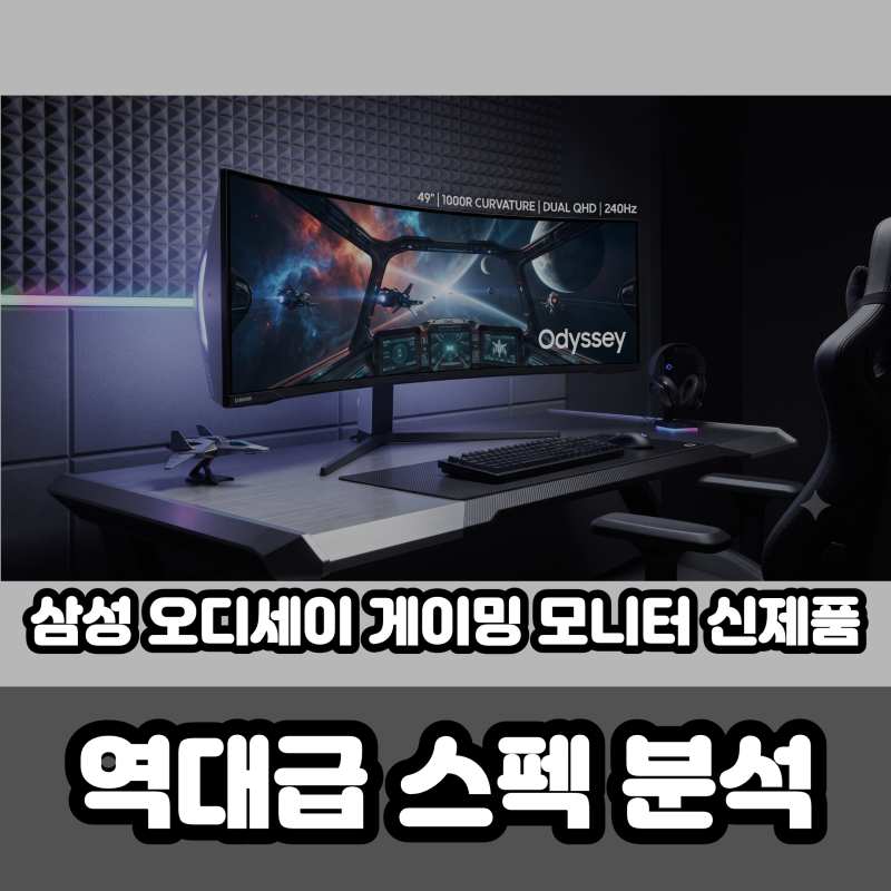 삼성 오디세이 게이밍 모니터 신제품 게임스컴 2026 공개! 역대급 스펙 분석