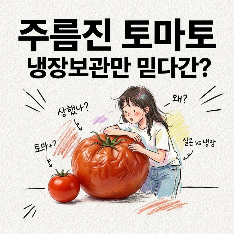 토마토 보관기간 냉장이면 오래가는 줄 앎 토마토 유통기한 쭈굴쭈굴 실온보관 냉장보관
