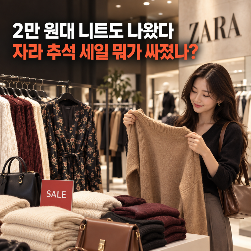 자라 추석 세일 시작, 2만 원대 니트부터 할인 품목 총정리